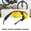 2025 Ai Smart Glasses Ip65 Waterproof Bluetooth Call Sunglasses With Voice Assistant Anti-uv Magnetic Charging Sport Eyewear