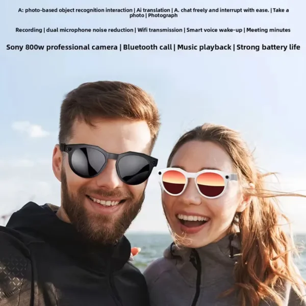 H243fe8cf5efa45859a33d60d2159d2b5J-2.webp Ai Smart Glasses With Camera Waterproof Wireless Music Call Video Recording Photo Recognition For Vlog