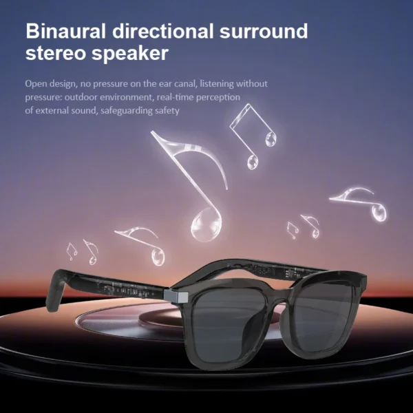 Multifunctional Smart Sunglasses Wireless Bluetooth Earphone And Speaker Wearable Ai Device Smart Ai Glasses For Men Women