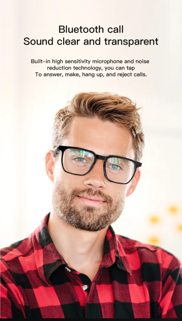 Smart Glasses Bluetooth Audio Optical Frame Eyeglasses Ai Sunglasses Open Earbuds Function Wearable Headset
