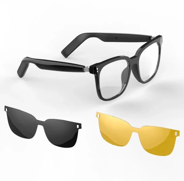 H46656fc99b2c4f7584dca52cf88cc3fbE-2.webp Calling Glasses Earphone Driving Bike For Men Women Smart Glasses Fashion Trending Style Wireless Bluetooth Smart Sunglasses
