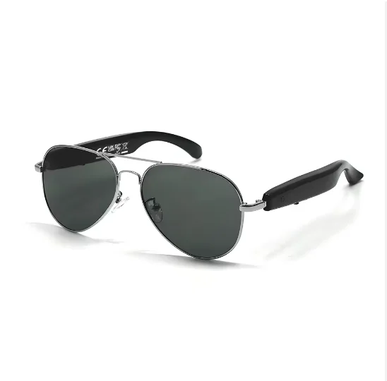 H5cbf8723b97b497c8ba9f14bfe8f5d55f-1.webp Smart Glasses Bt5.4 Ai Translation Hands-free Calling Music Anti-blue Light Life Waterproof 50mah+50mah 1080p Smart Sunglasses