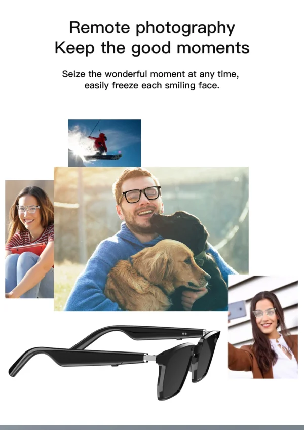 Smart Glasses Bluetooth Audio Optical Frame Eyeglasses Ai Sunglasses Open Earbuds Function Wearable Headset