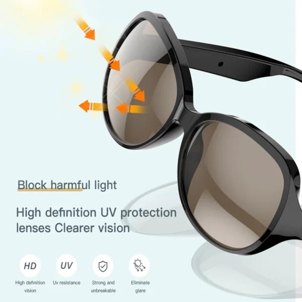H793d37995a934061b79437fa571c3abcE-1.webp Bluetooth Smart Glasses Wireless Audio Sunglasses Ultraviolet Protection Stereo Call Music For Sports