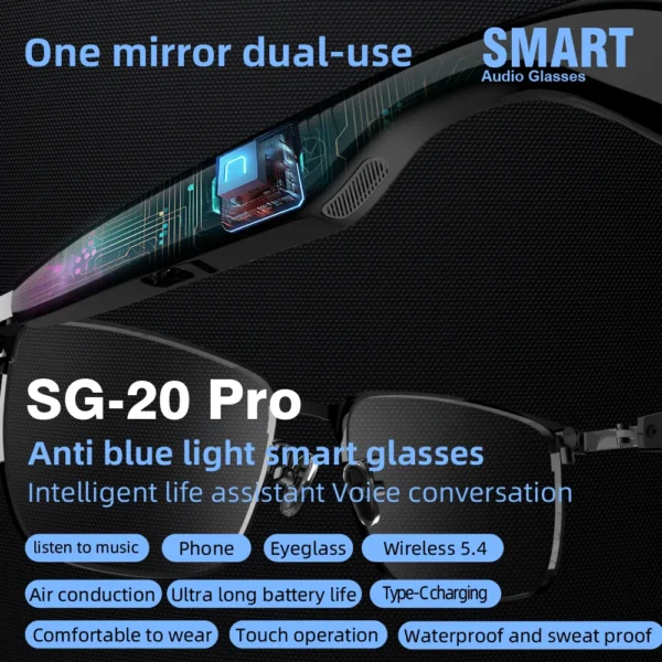 H81fb78553a284f16812a1dae8d4ab0b0S-2.webp Smart Audio Glasses Open-ear Listening Ambient Sound Awareness Long Battery Life For Running And Commuting