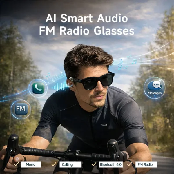 H85917d754d7148aea6b40b94cd4cb141u-3.webp Smart Audio Glasses Bluetooth 5.4 Open Ear Wireless Earbuds Touch Control Hands Free Calling Sports Cycling Sunglasses