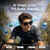 H85917d754d7148aea6b40b94cd4cb141u-3.jpg_960x960q80-3.jpg Smart Audio Glasses Bluetooth 5.4 Open Ear Wireless Earbuds Touch Control Hands Free Calling Sports Cycling Sunglasses
