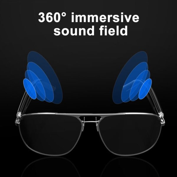H899f8d3536d142aea7c6b214494803feZ.jpg_960x960q80.jpg Wireless Smart Glasses Audio Wifi Bluetooth Waterproof Headphones Control Phone Camera Sunglasses Smart Eyewear
