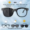 H91215a59cf9645a290b45259afc5b1983-3.jpg_960x960q80-3.jpg Smart Audio Glasses Bluetooth 5.4 Open Ear Wireless Earbuds Touch Control Hands Free Calling Sports Cycling Sunglasses