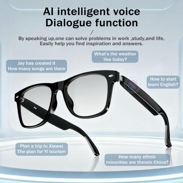 Hc90d6452486c46658c5d10283dcd5e575.jpg_960x960q80.jpg Smart Bluetooth Sunglasses Audio Glasses Music Hands-free Calls Blue Light Filtering Lenses Ai Voice Control Eyewear