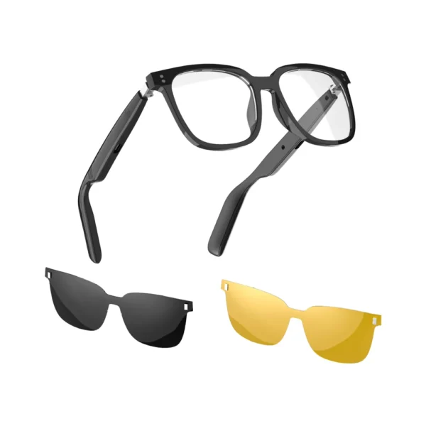 Hfed18c77259c437e8dfb50a94ba774c4j-2.webp Calling Glasses Earphone Driving Bike For Men Women Smart Glasses Fashion Trending Style Wireless Bluetooth Smart Sunglasses
